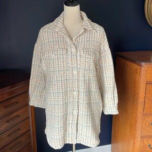 Kaos Made in Italy Cotton Blend Luxury Shacket